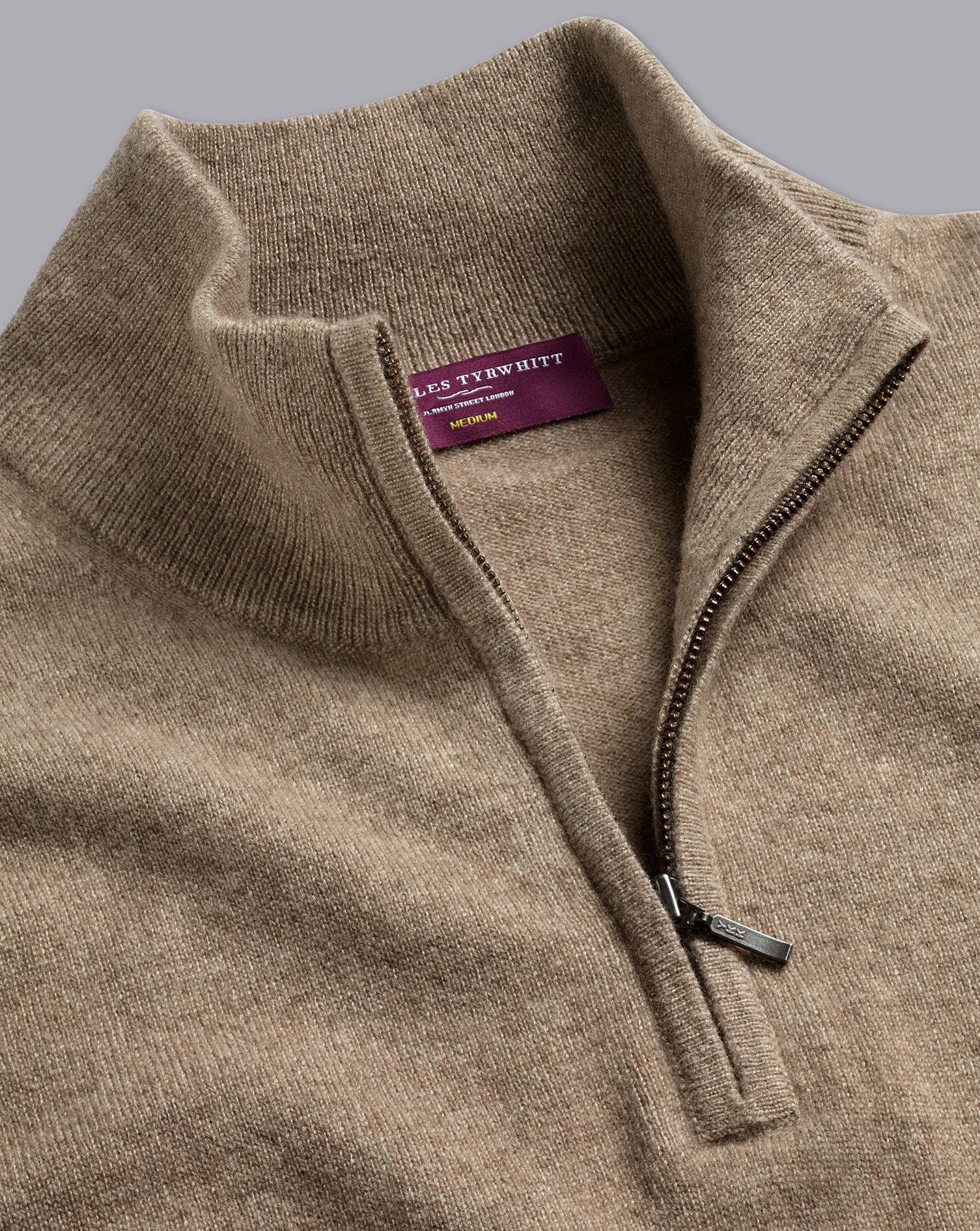 Pull À Col Camionneur En Cachemire - Grège en par - Charles Tyrwhitt - Modalova