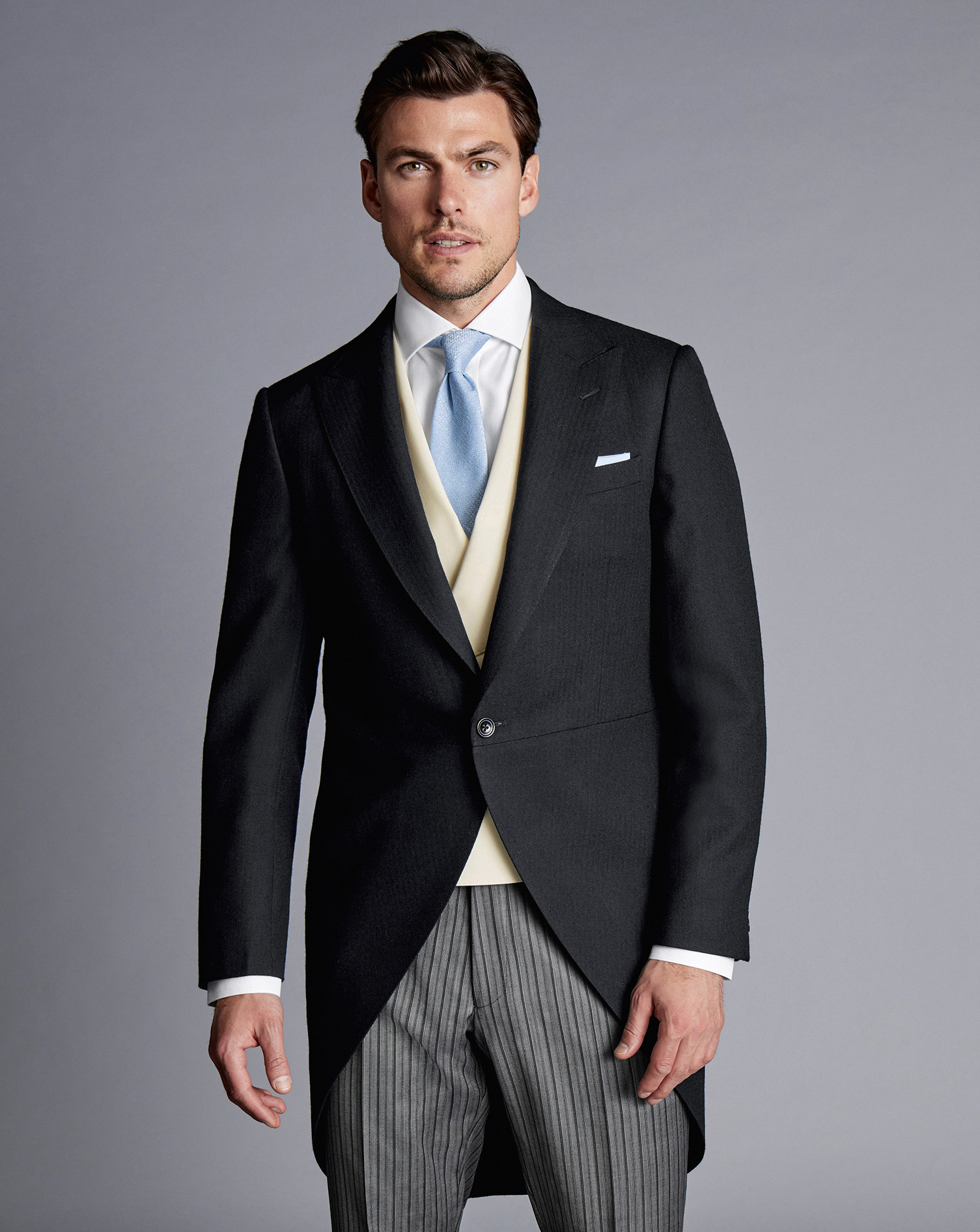 Charles Tyrwhitt Men's  Morning Suit Tail Coat In Black