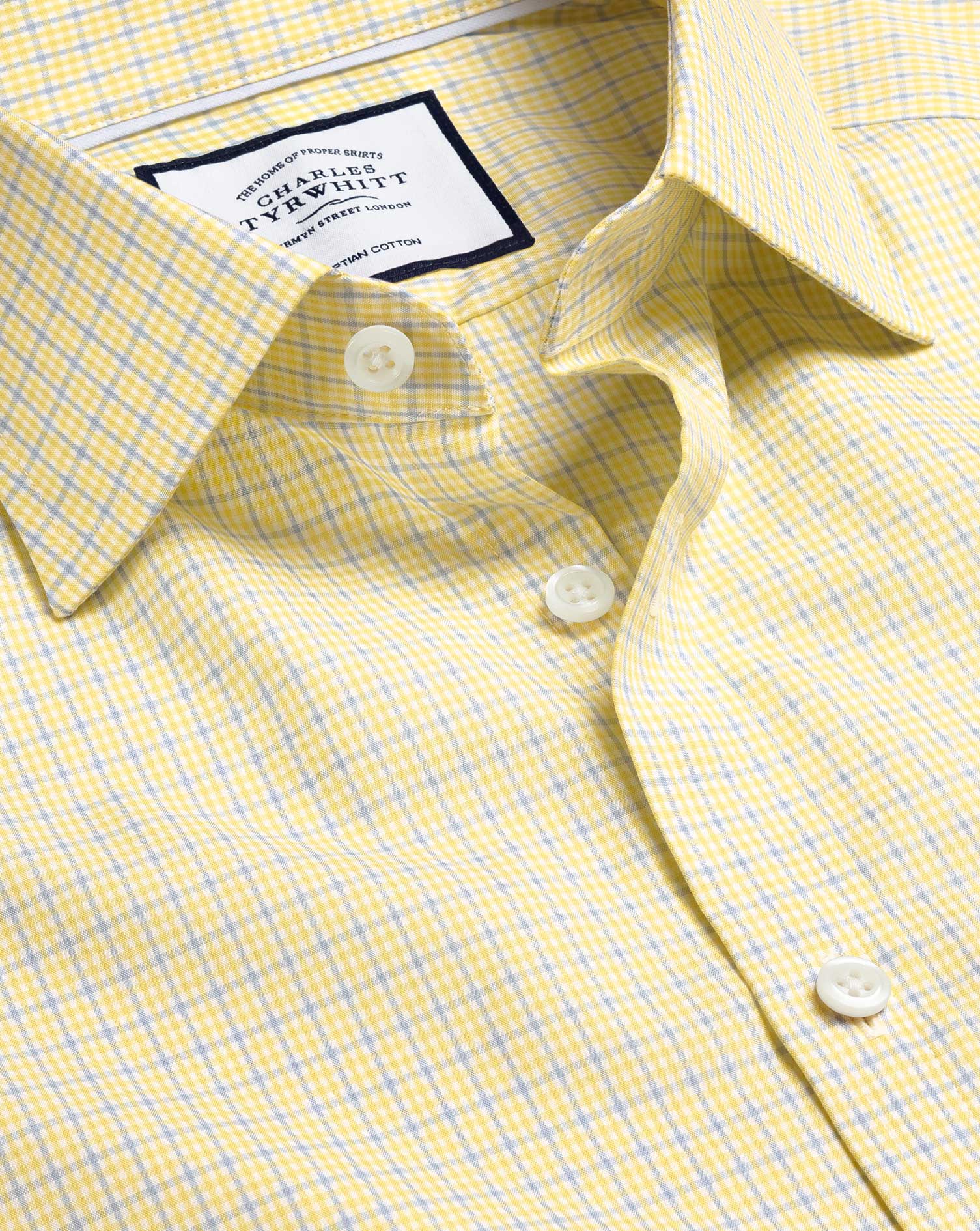Yellow chex shirt Clearance
