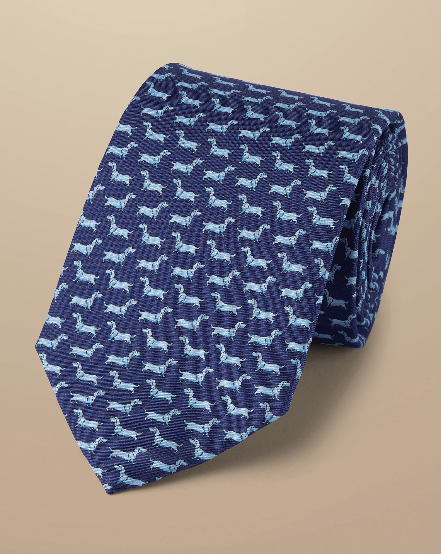 blue dog tie