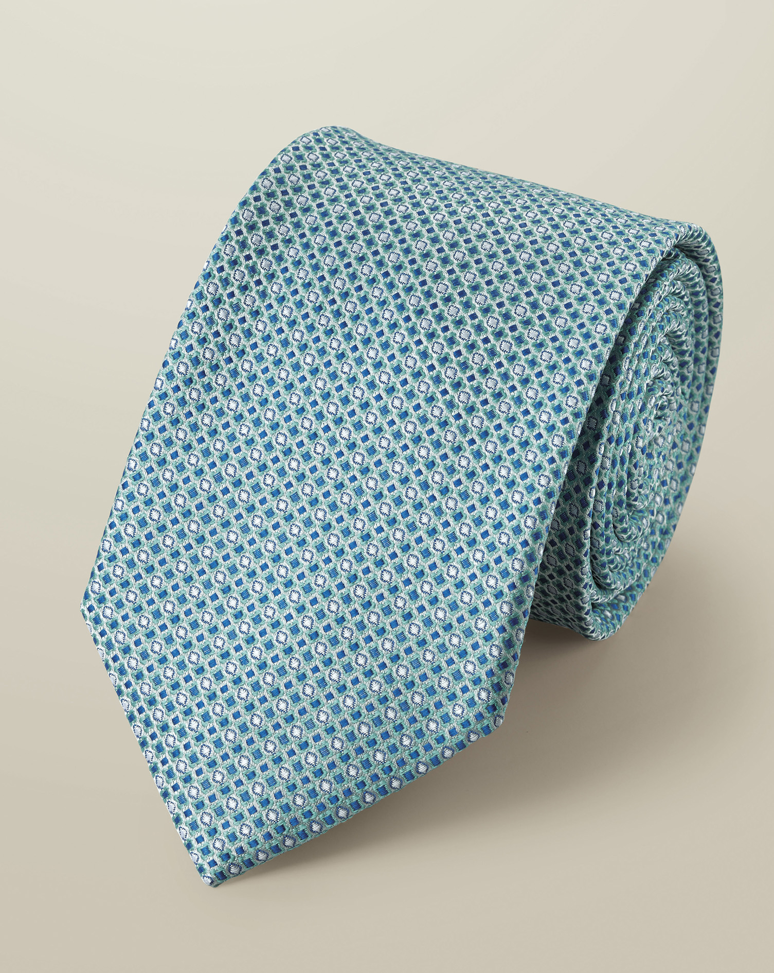 Silk Tie - Aqua Green | Charles Tyrwhitt