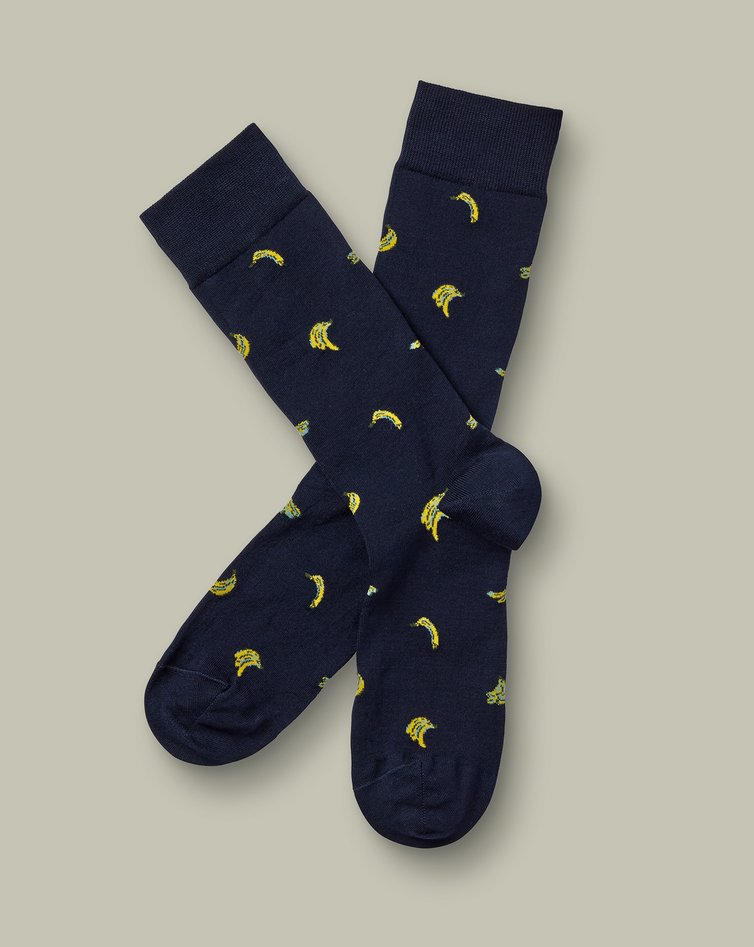 Chaussettes Fantaisie Bananes Bleu Marine pour homme par Charles Tyrwhitt 10 €