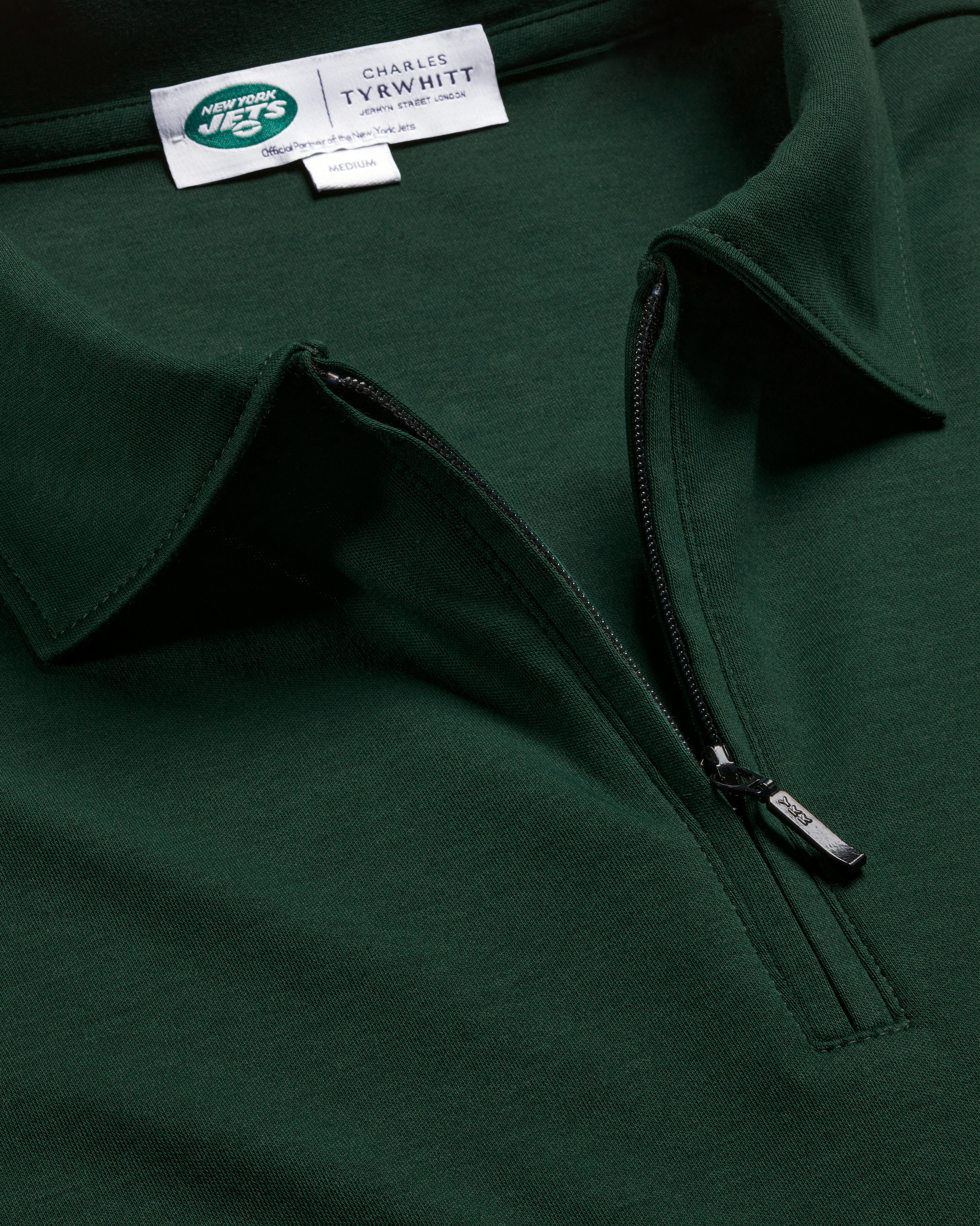 Charles Tyrwhitt Men's  New York Jets Jersey Polo Shirt In Green