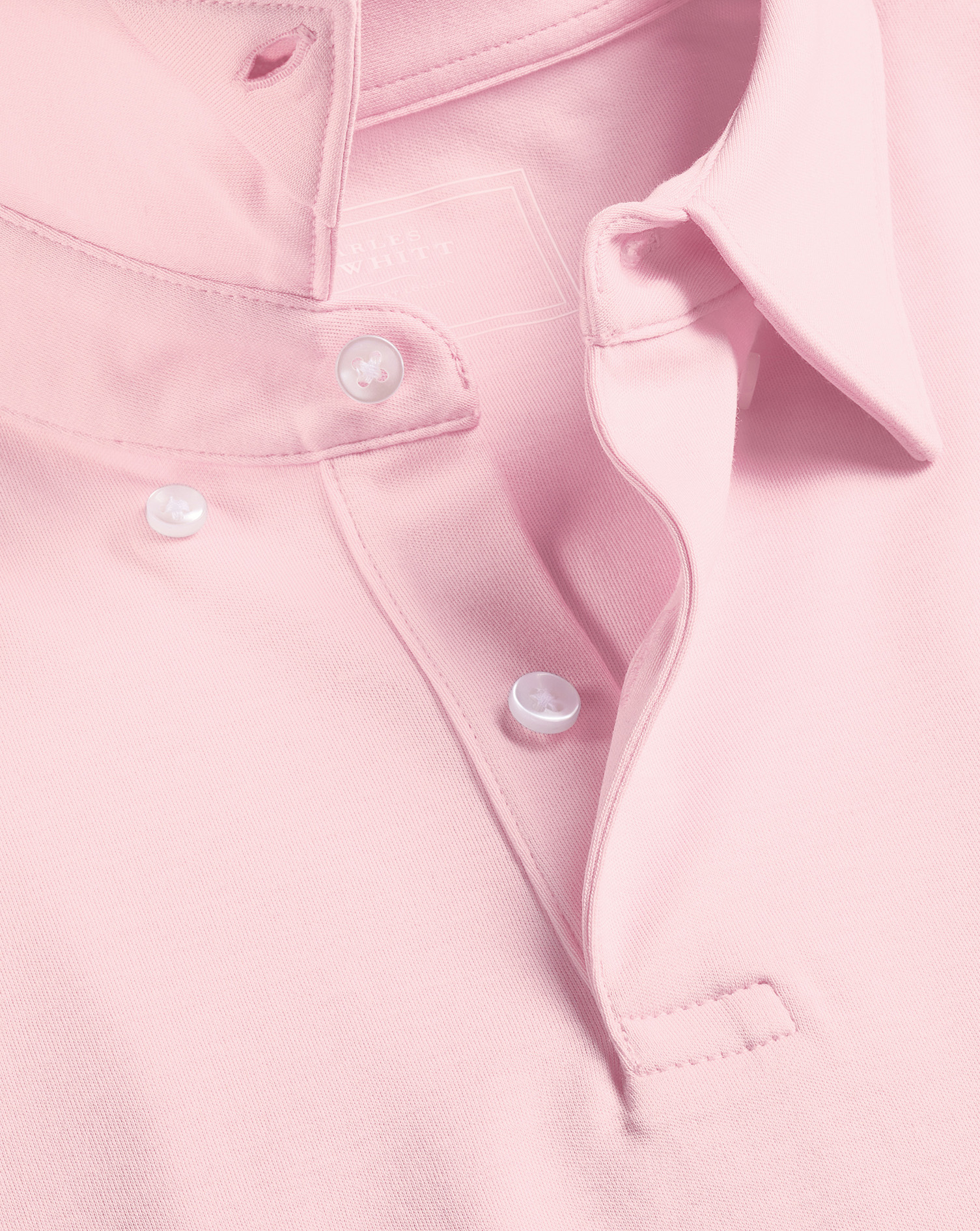 Charles Tyrwhitt Smart Jersey Cotton Polo In Pink