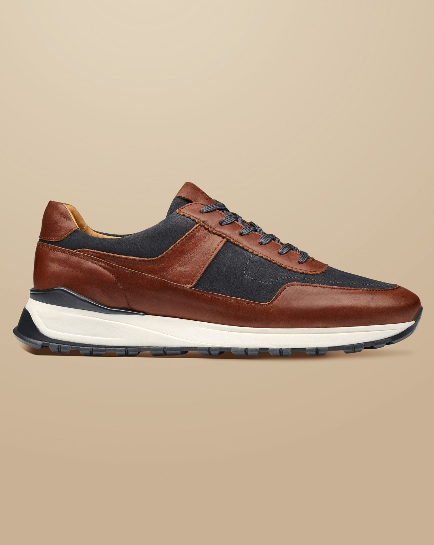 Charles Tyrwhitt Men's  Leather And Trainers In Brown