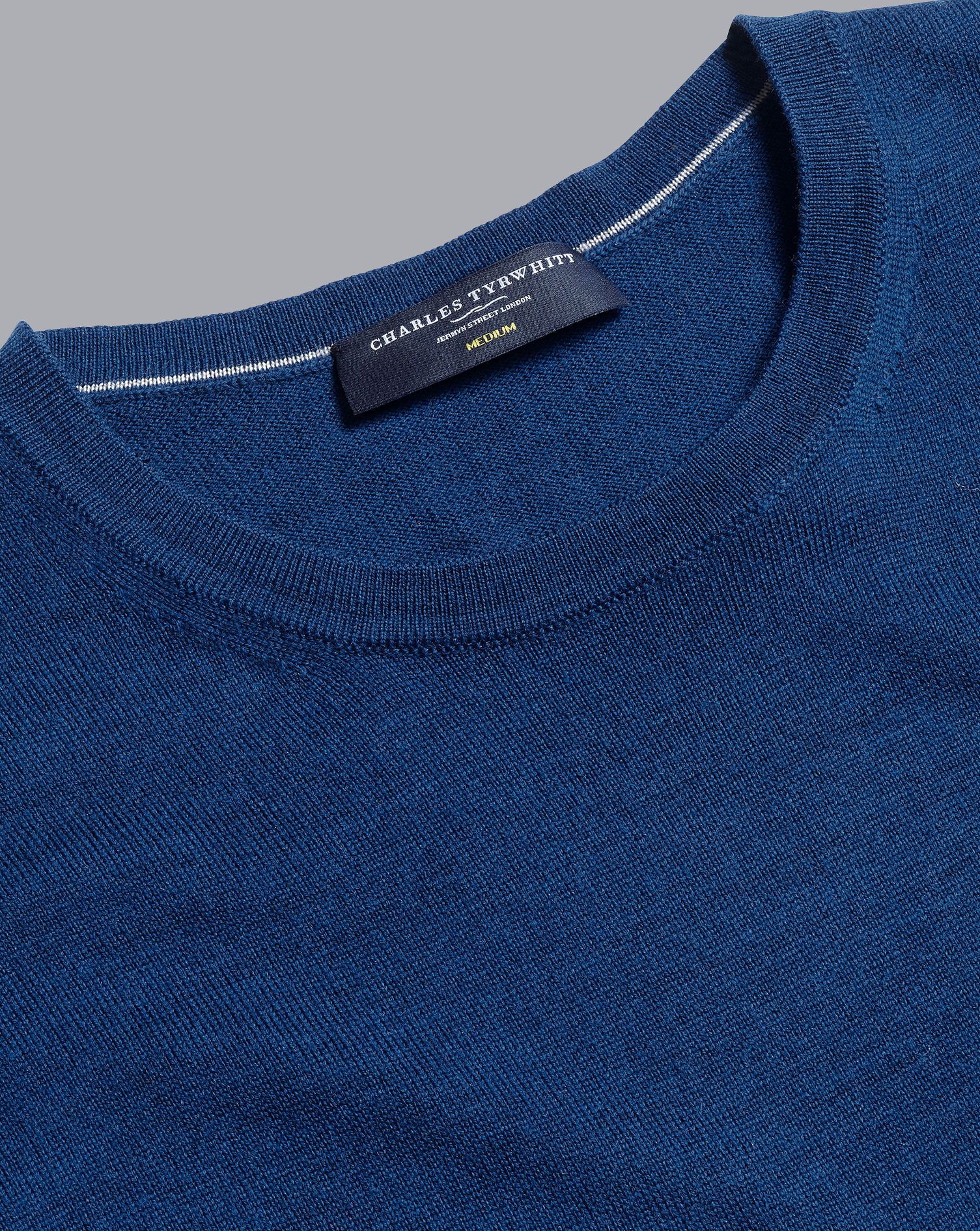 Merino Crew Neck Sweater - Royal Blue Size XXL
