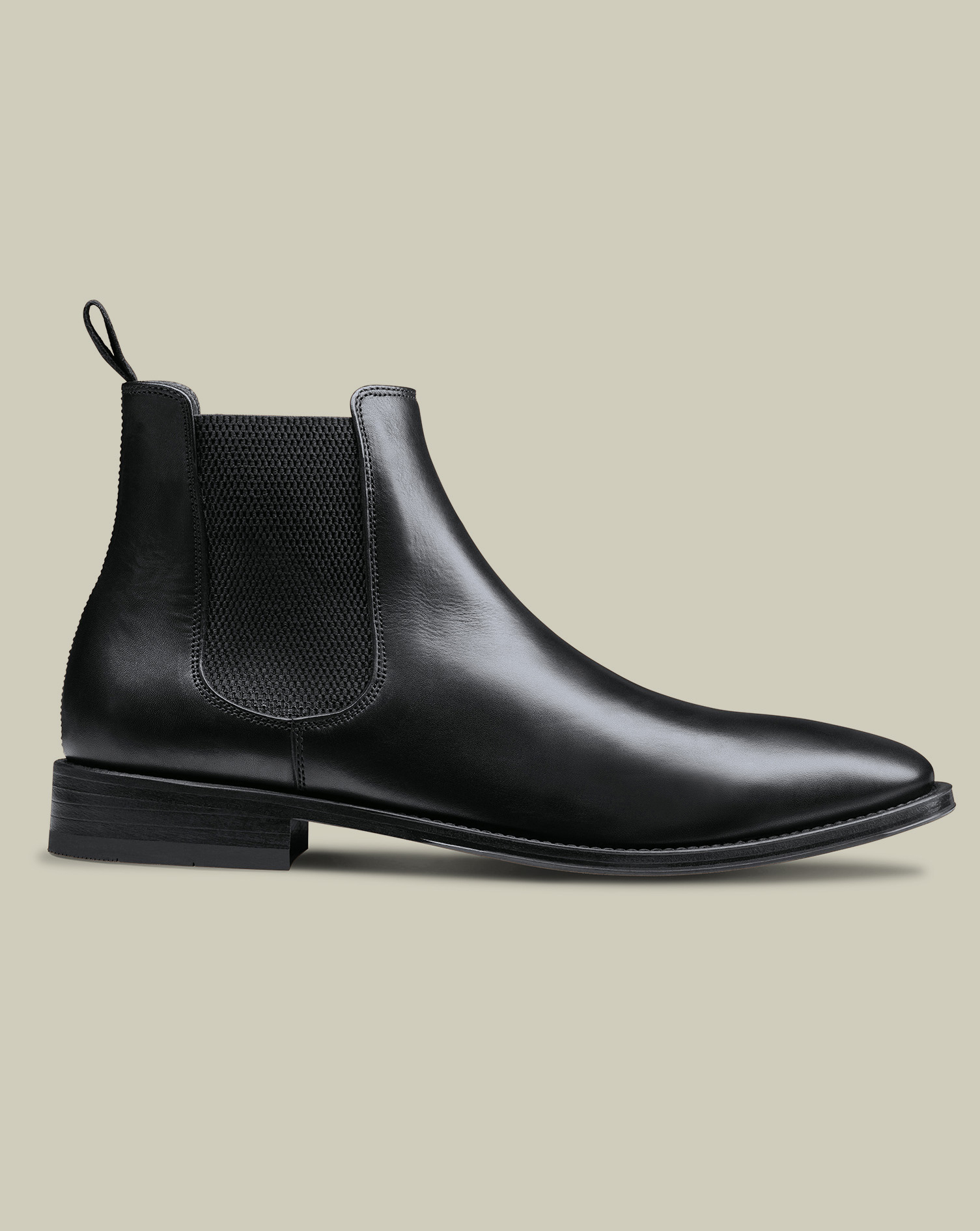 Chelsea Stiefel aus Leder - Schwarz | Charles Tyrwhitt CH