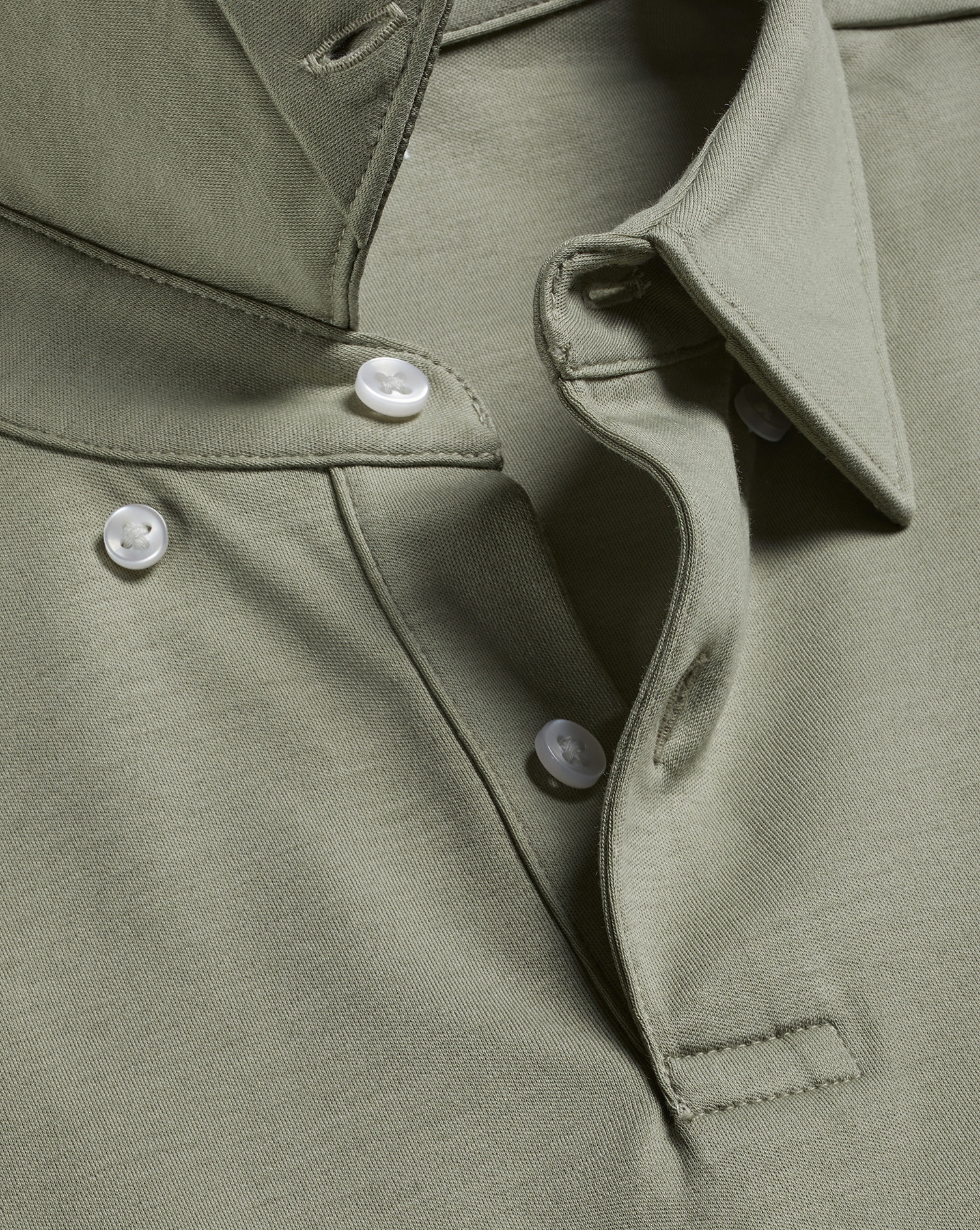 Men's Charles Tyrwhitt Smart Jersey Polo Shirt - Light Sage Green Size XXL Cotton
