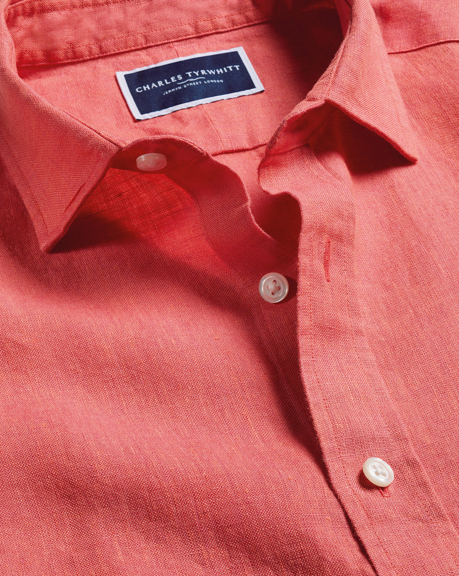 Charles Tyrwhitt Men's  Pure Casual Shirt In Pink