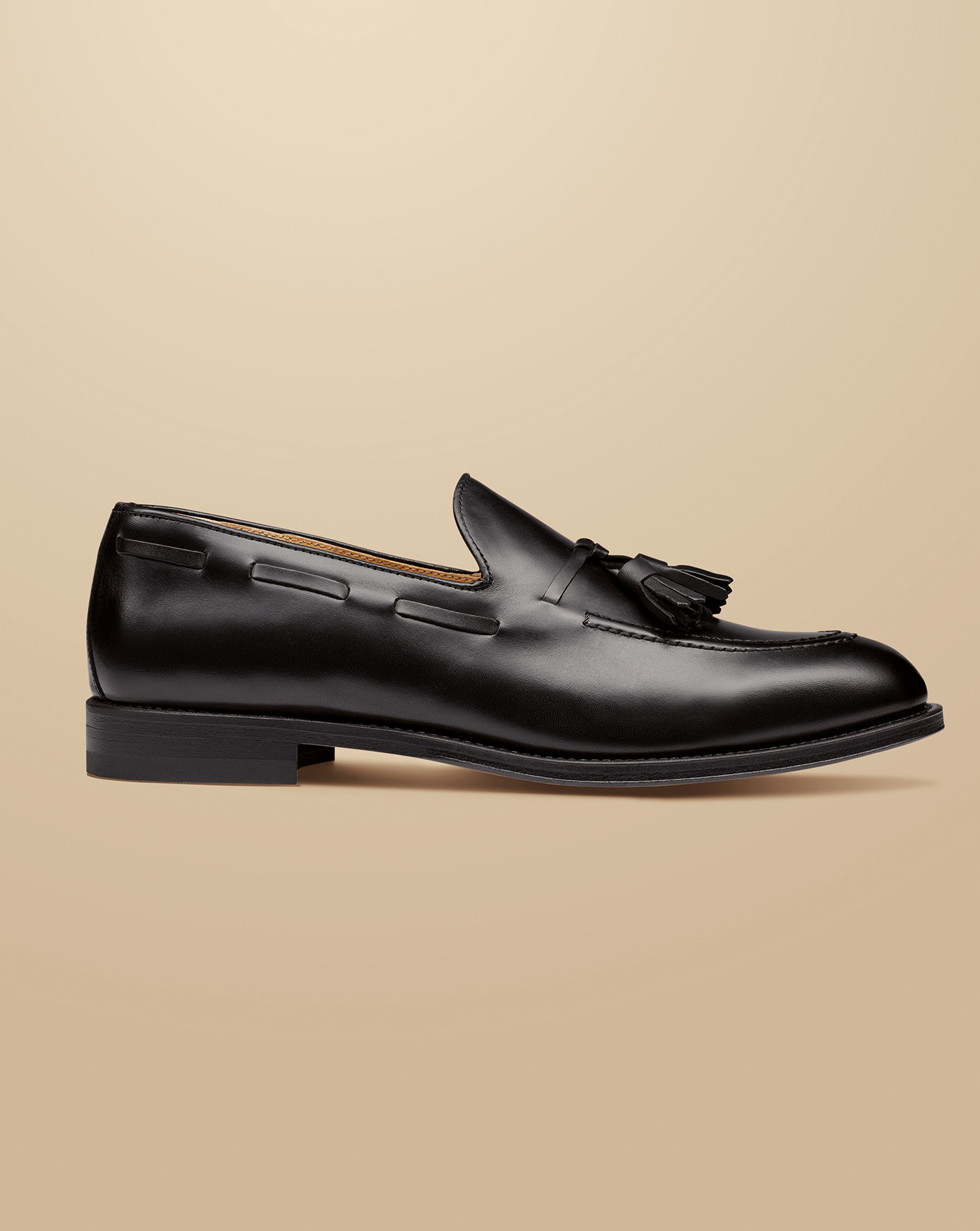 Charles Tyrwhitt Men's  Leather Tassel Loafers In Black
