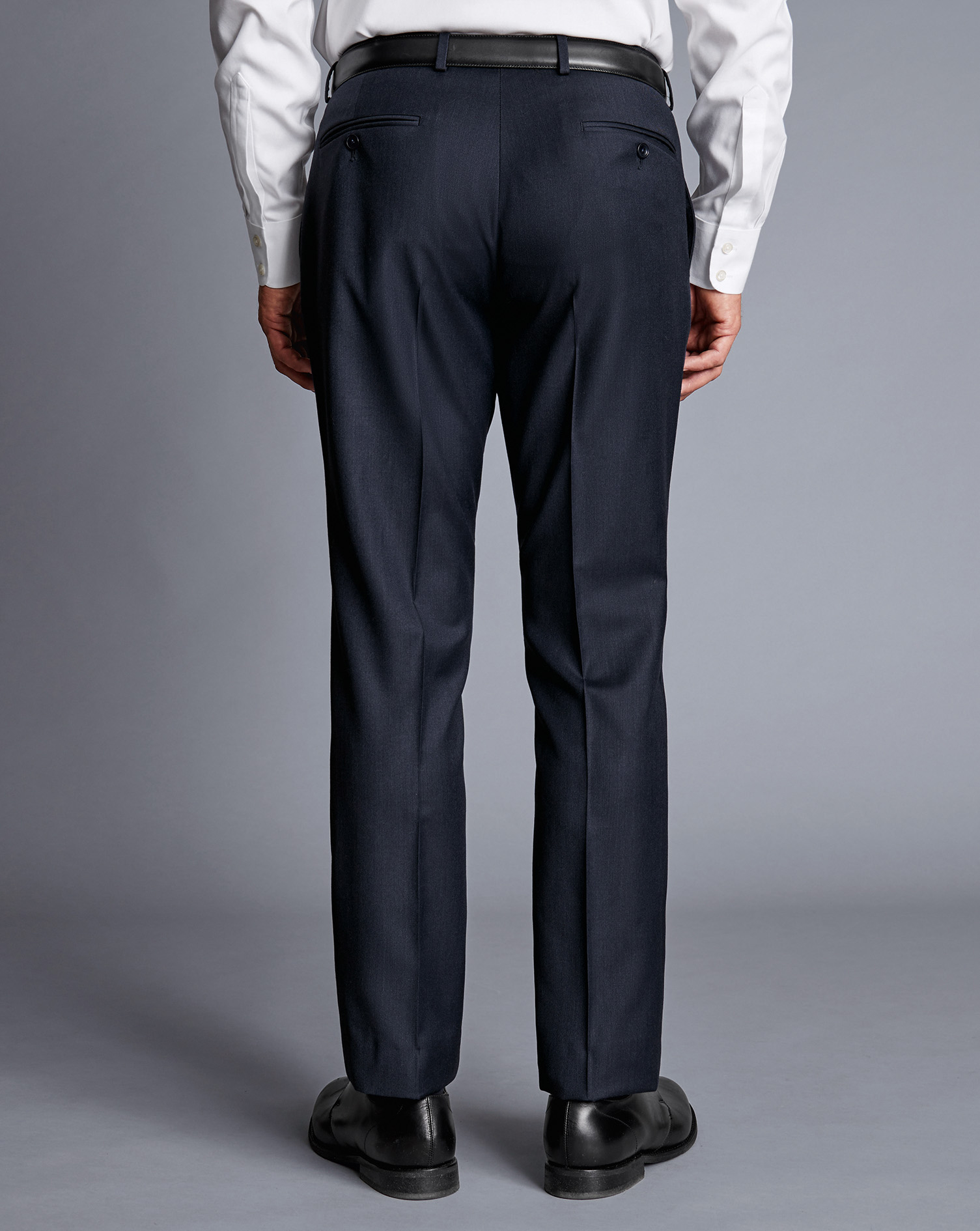 Italian Twill Suit Trousers Navy Charles Tyrwhitt