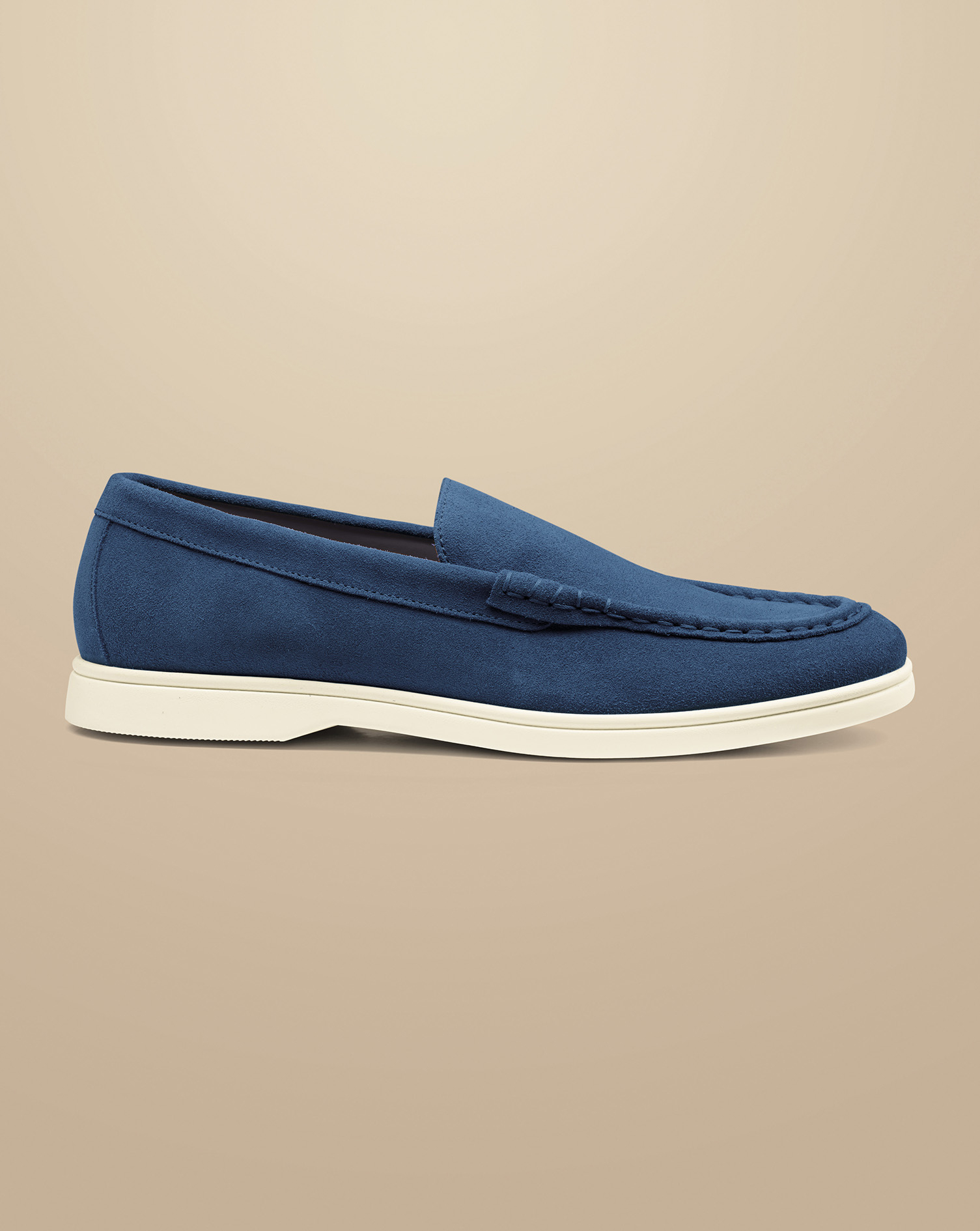 Shop Charles Tyrwhitt Men's  Slip On Loafer In Blue