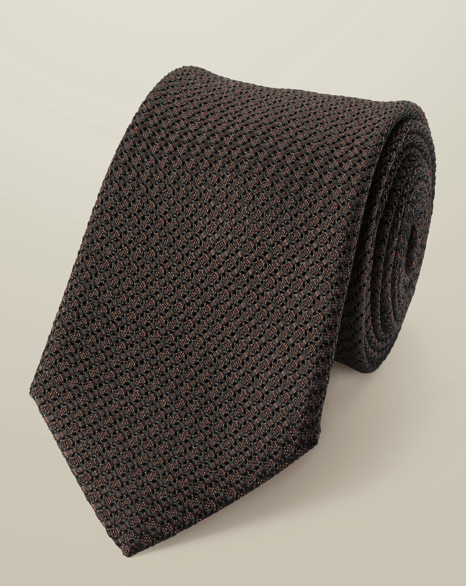 ネクタイセット(atto vannucci&Holliday&Brown) Silk Grenadine Tie – Chocolate Brown | Charles Tyrwhitt US