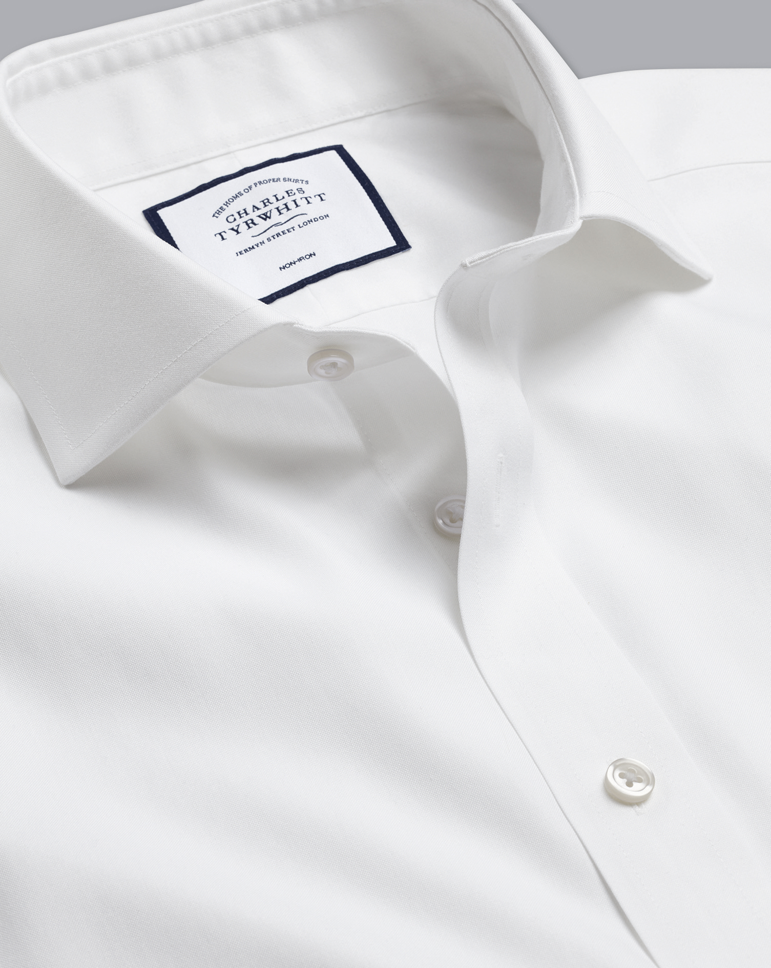 vendor-unknown Monogrammed Button Front Oversized Oxford Shirt White