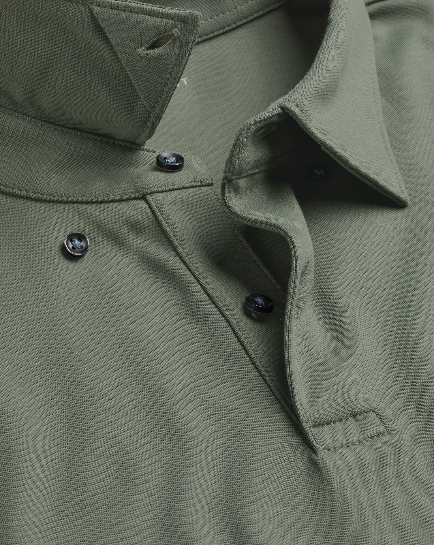 Charles Tyrwhitt Men's  Smart Long Sleeve Jersey Polo Shirt In Green