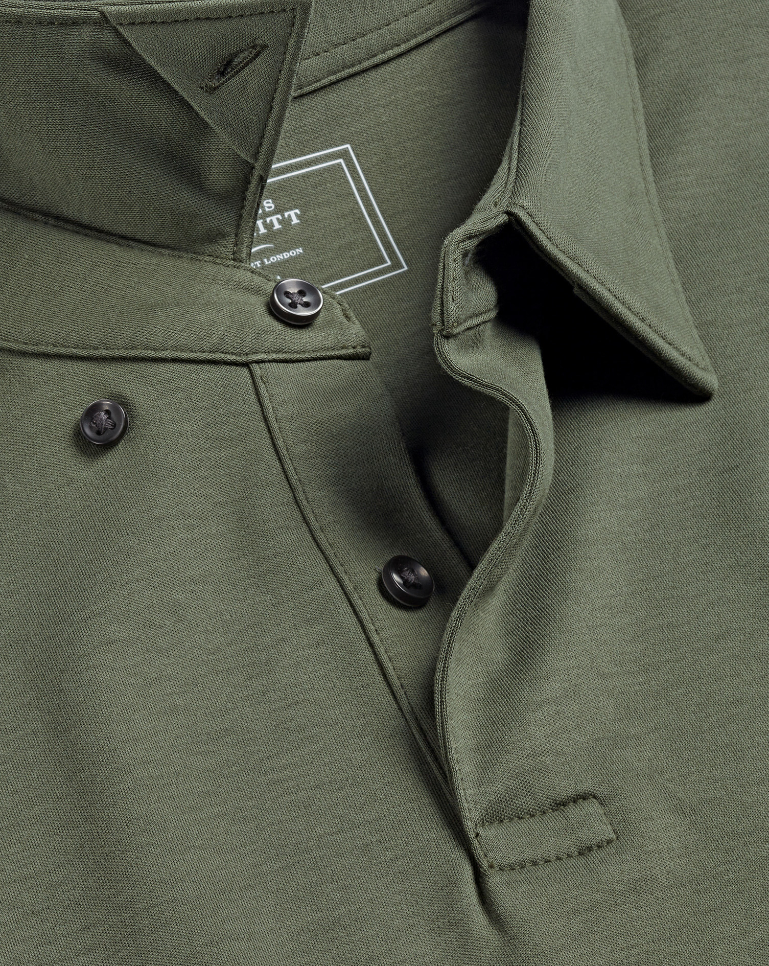 Charles Tyrwhitt Smart Jersey Cotton Polo Shirt In Green