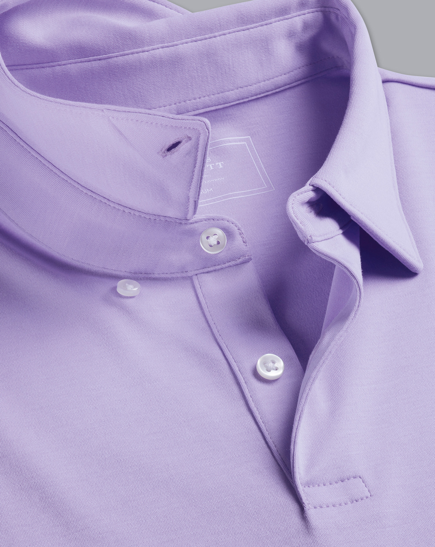 Smart Jersey Cotton Polo - Lilac Purple Size Small
