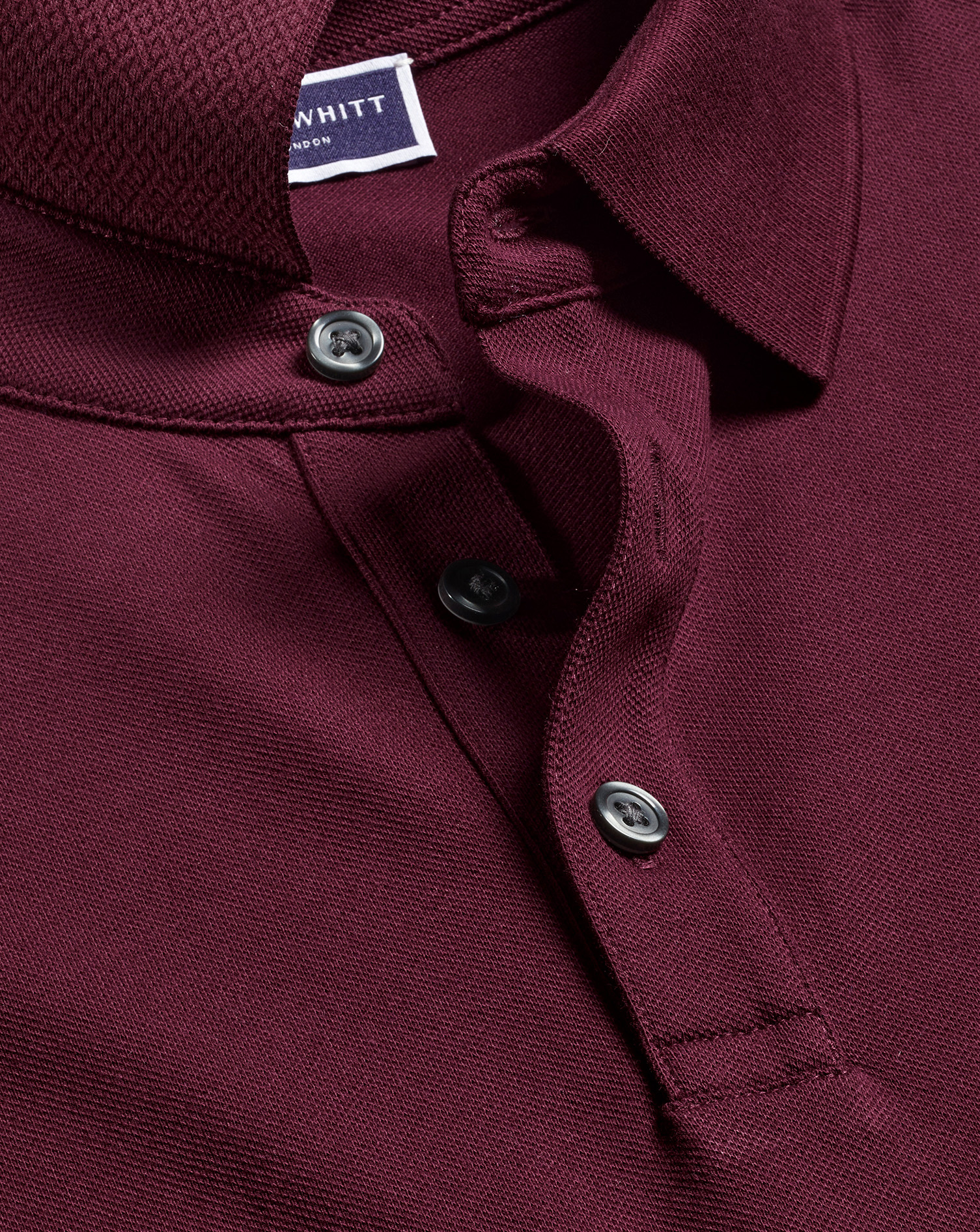 Charles Tyrwhitt Men's  Pique Polo Shirt In Red